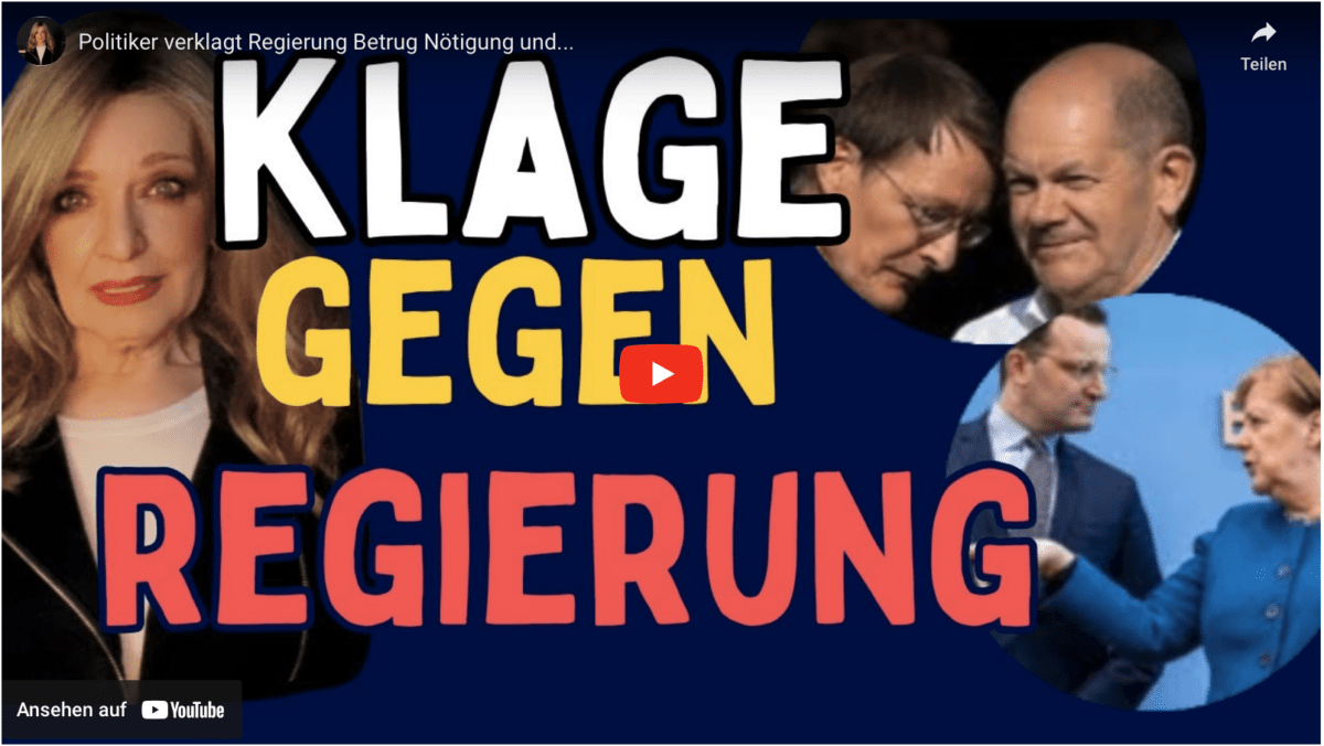 Politiker verklagt Regierung Betrug Nötigung und…