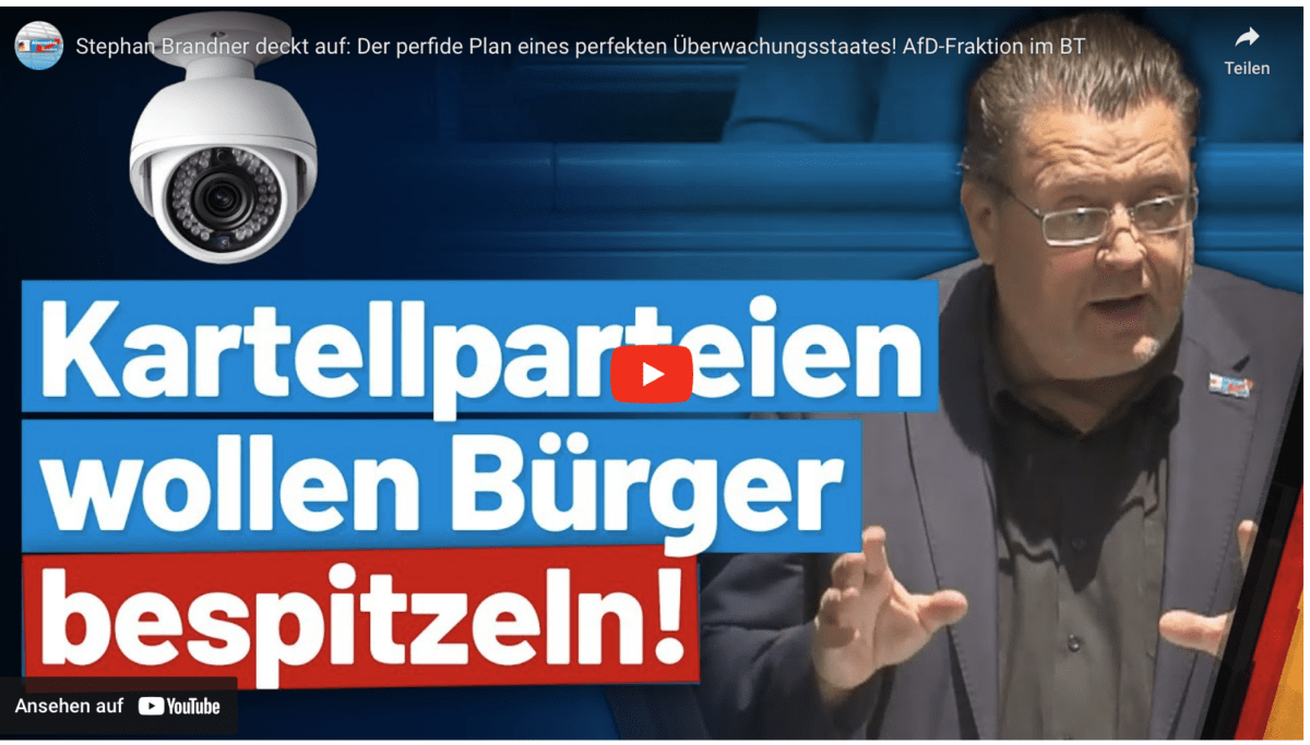 Stephan Brandner deckt auf: Der perfide Plan eines perfekten Überwachungsstaates! AfD-Fraktion im BT