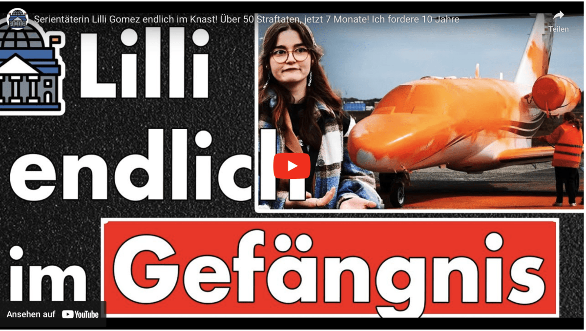 Serientäterin Lilli Gomez endlich im Knast! Über 50 Straftaten, jetzt 7 Monate! Ich fordere 10 Jahre