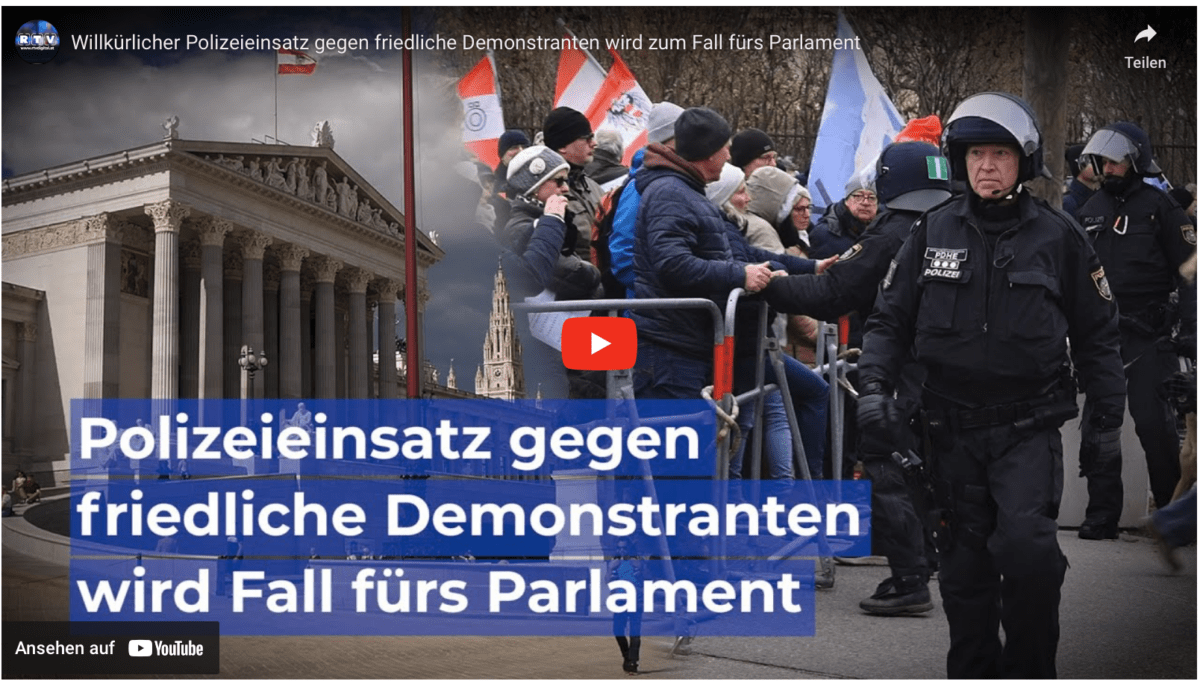 Willkürlicher Polizeieinsatz gegen friedliche Demonstranten wird zum Fall fürs Parlament