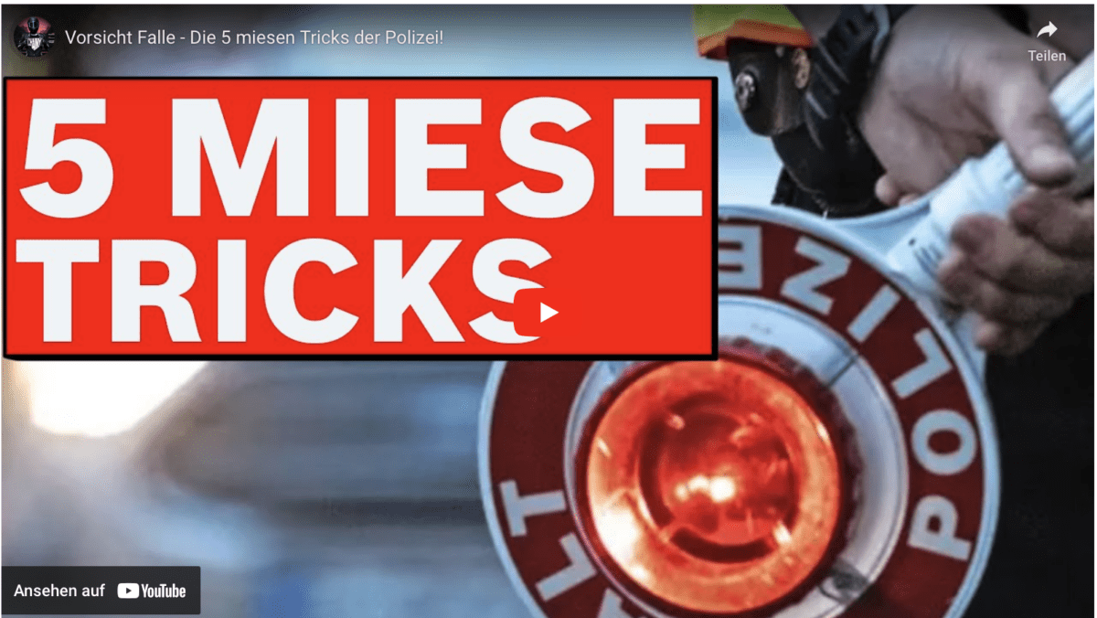 Vorsicht Falle – Die 5 miesen Tricks der Polizei!
