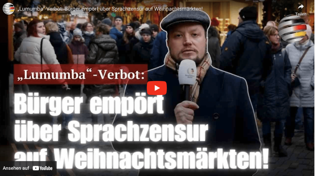 „Lumumba“-Verbot: Bürger empört über Sprachzensur auf Weihnachtsmärkten!