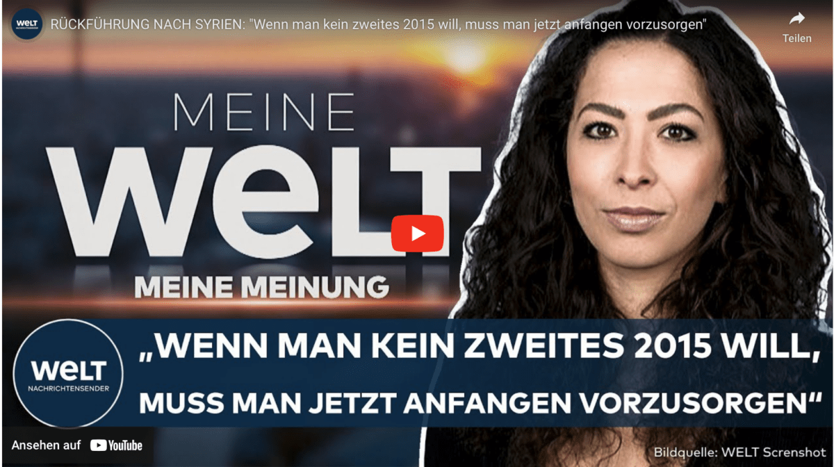 RÜCKFÜHRUNG NACH SYRIEN: „Wenn man kein zweites 2015 will, muss man jetzt anfangen vorzusorgen“