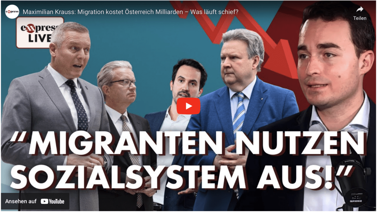 Maximilian Krauss: Migration kostet Österreich Milliarden – Was läuft schief?
