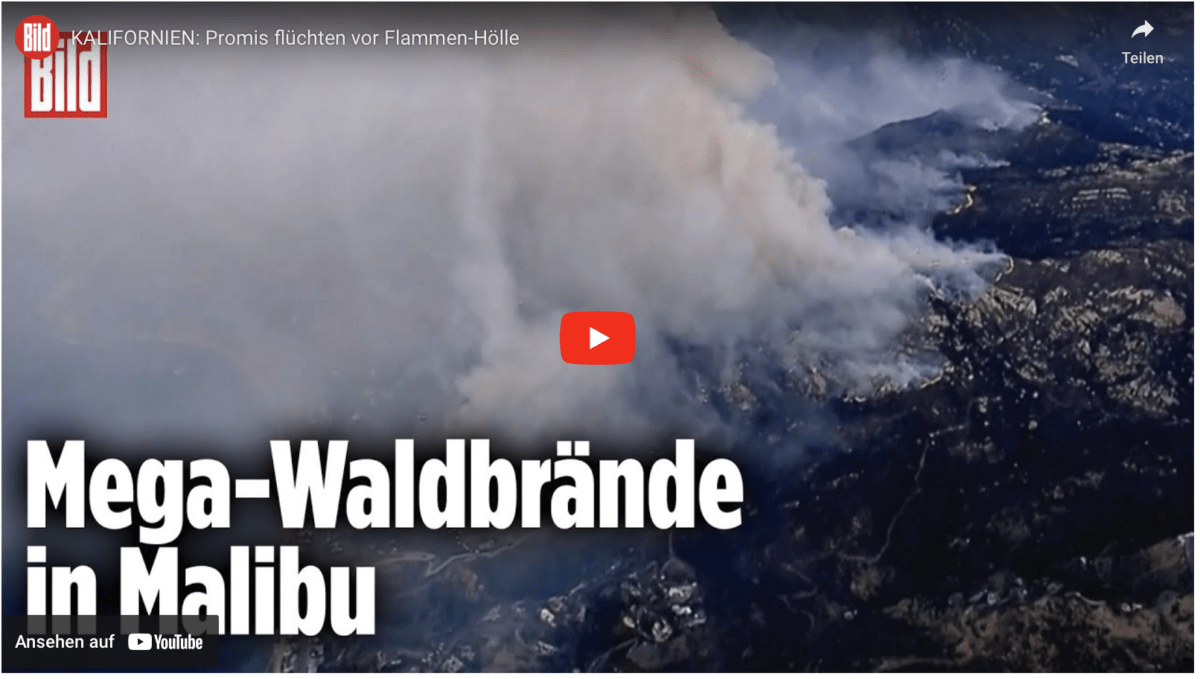 KALIFORNIEN: Promis flüchten vor Flammen-Hölle