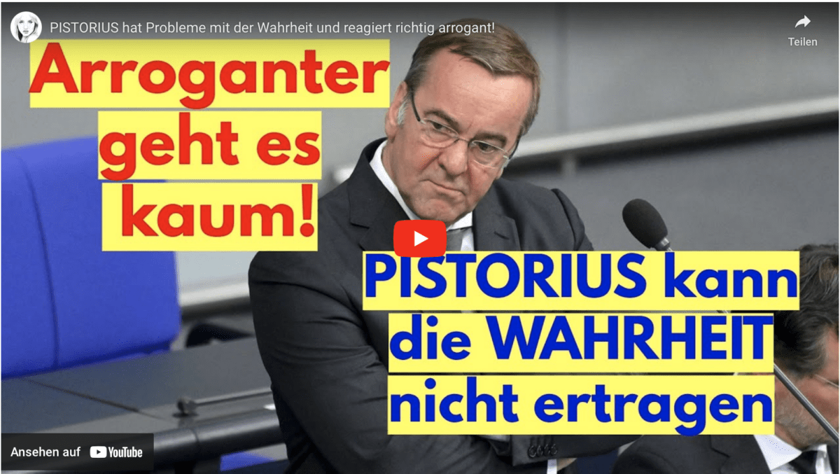 PISTORIUS hat Probleme mit der Wahrheit und reagiert richtig arrogant!