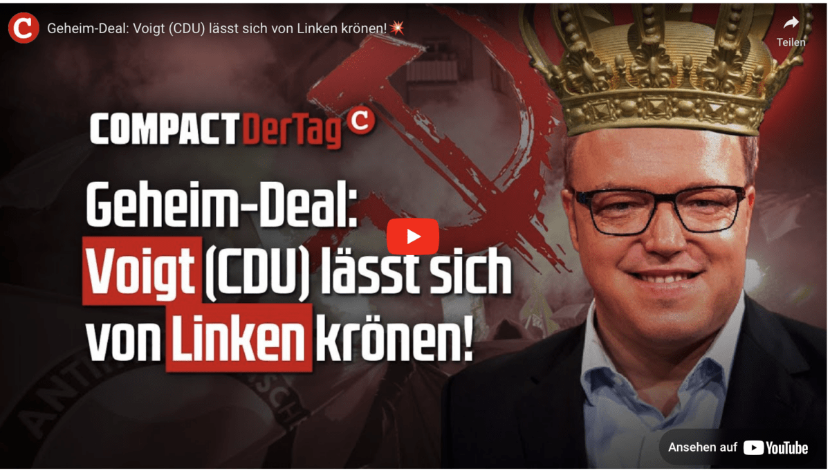 Geheim-Deal: Voigt (CDU) lässt sich von Linken krönen!
