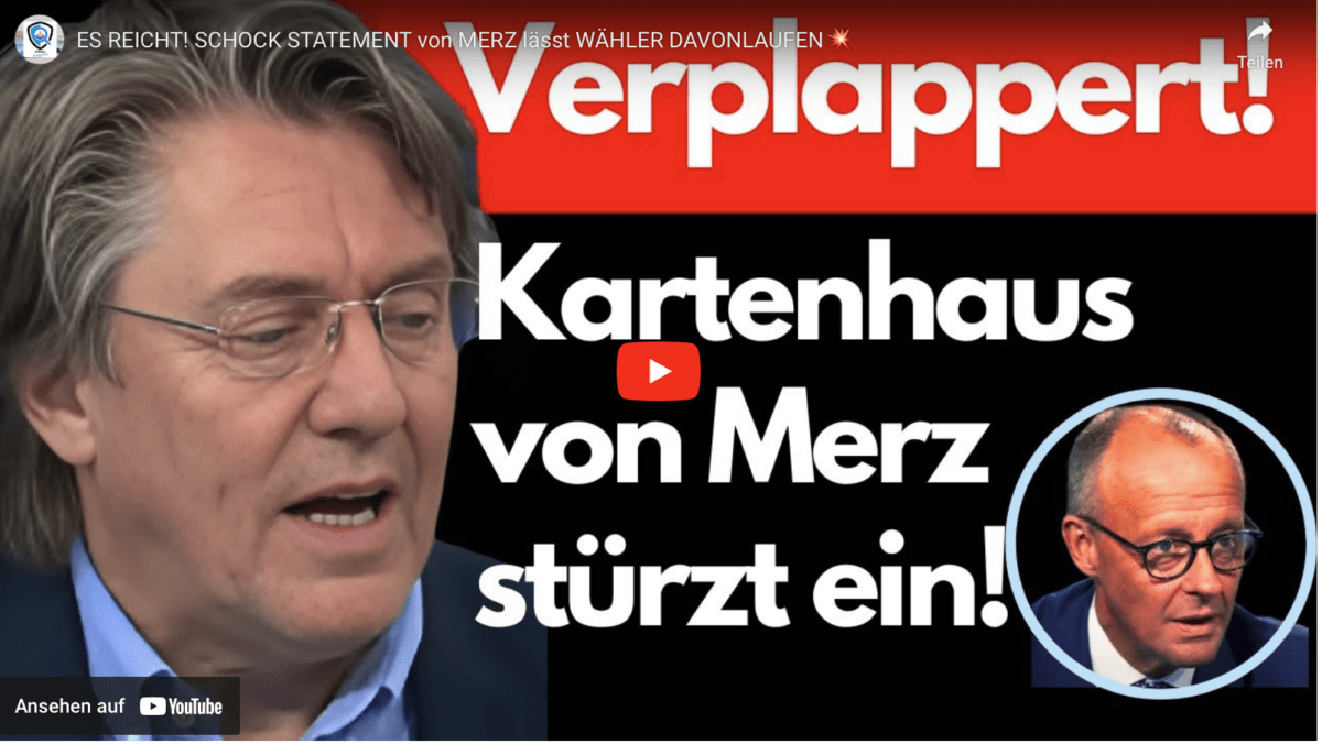 ES REICHT! SCHOCK STATEMENT von MERZ lässt WÄHLER DAVONLAUFEN