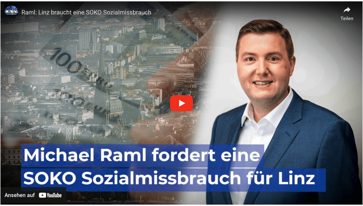 Raml: Linz braucht eine SOKO Sozialmissbrauch