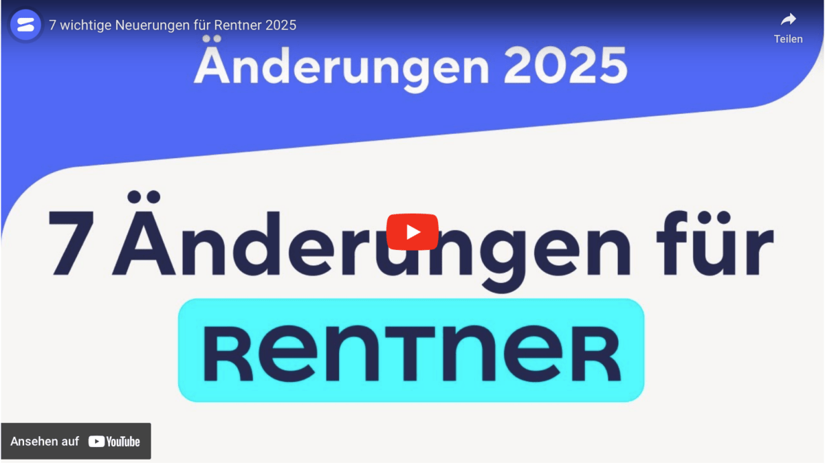 7 wichtige Neuerungen für Rentner 2025