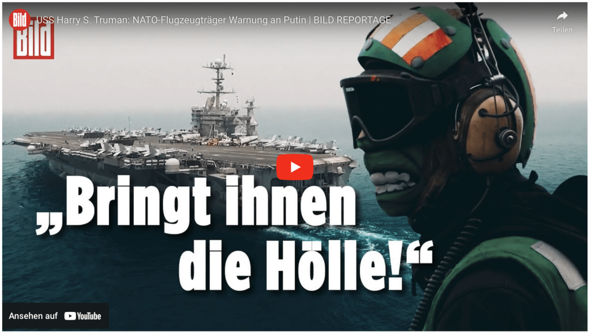 USS Harry S. Truman: NATO-Flugzeugträger Warnung an Putin | BILD REPORTAGE