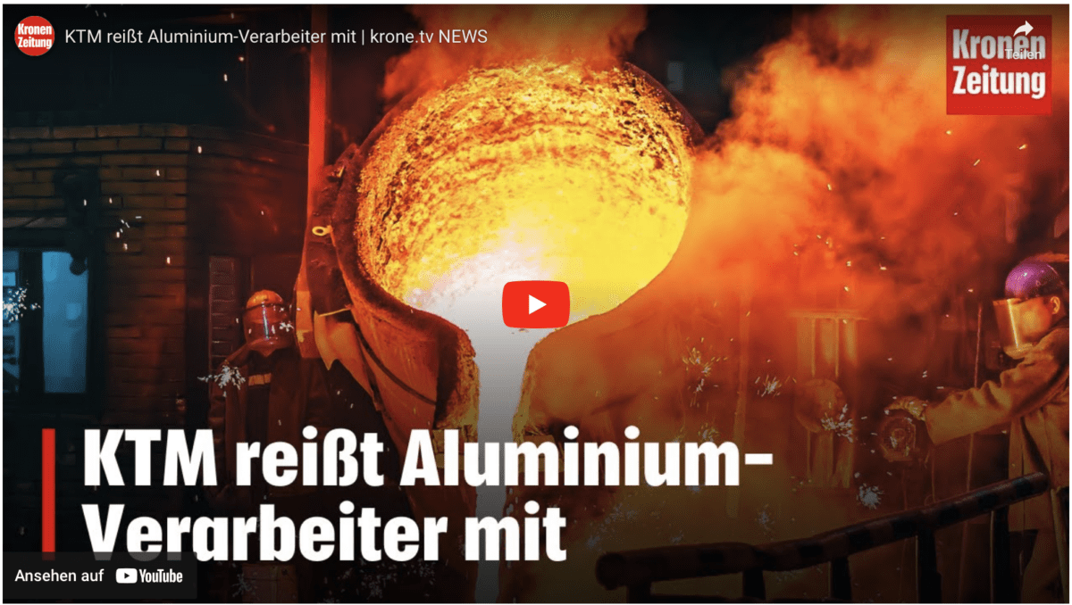 KTM reißt Aluminium-Verarbeiter mit | krone.tv NEWS