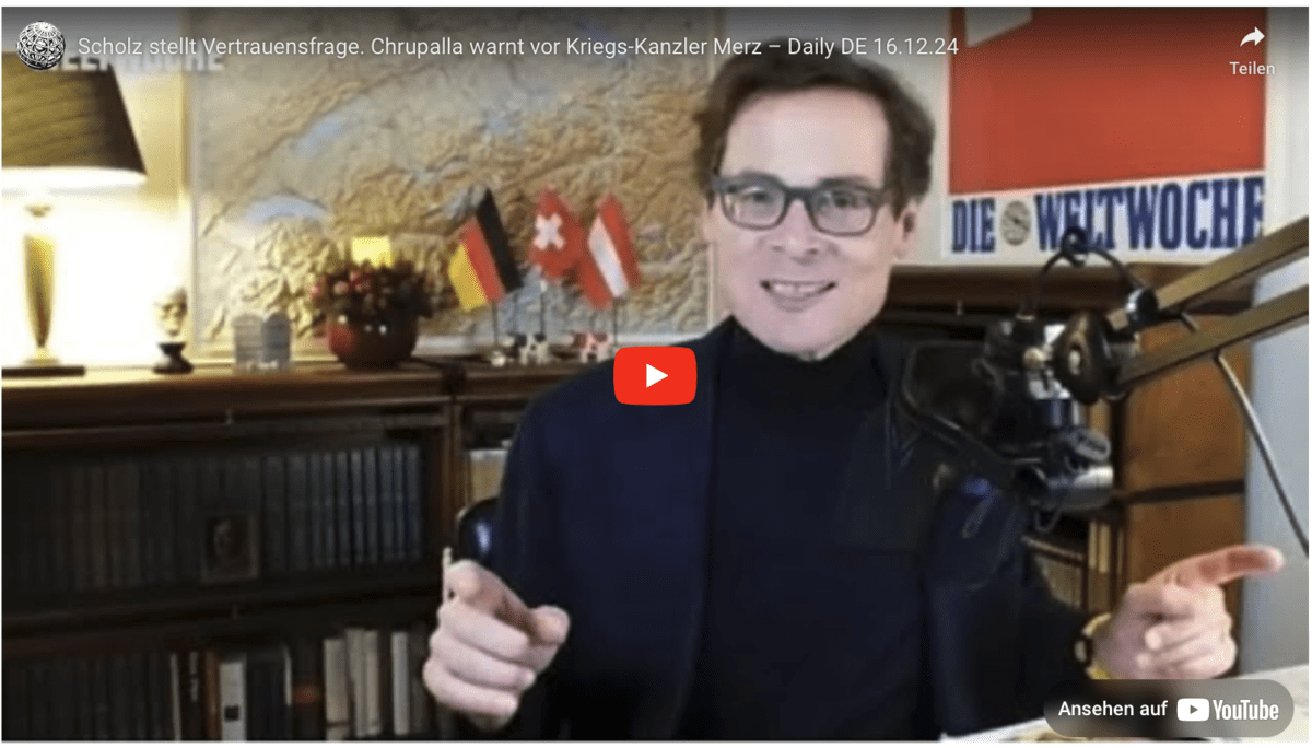 Scholz stellt Vertrauensfrage. Chrupalla warnt vor Kriegs-Kanzler Merz – Daily DE 16.12.24