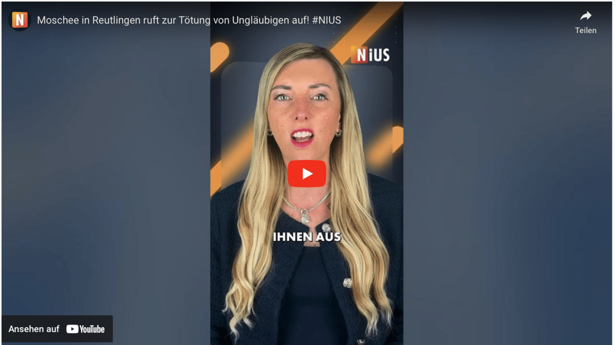 Moschee in Reutlingen ruft zur Tötung von Ungläubigen auf! #NIUS