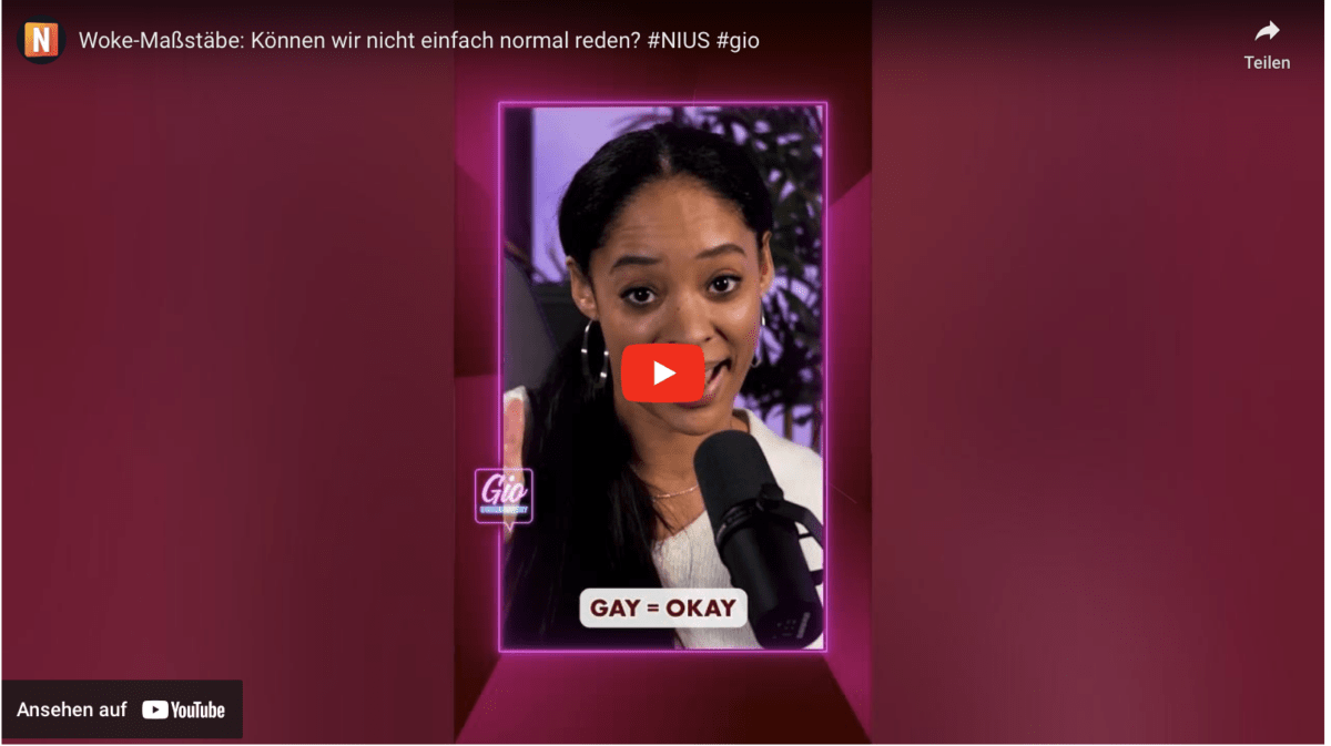Woke-Maßstäbe: Können wir nicht einfach normal reden? #NIUS #gio