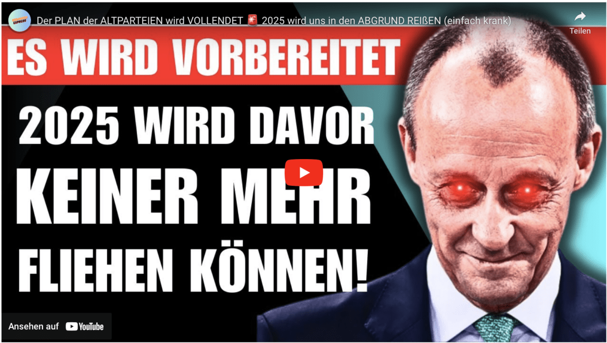 Der PLAN der ALTPARTEIEN wird VOLLENDET  2025 wird uns in den ABGRUND REIßEN (einfach krank)