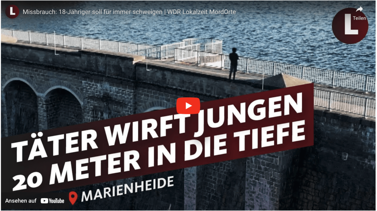 Missbrauch: 18-Jähriger soll für immer schweigen | WDR Lokalzeit MordOrte