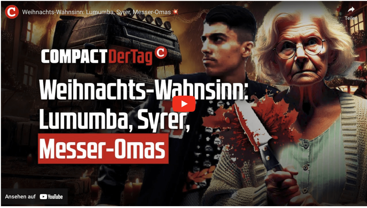 Weihnachts-Wahnsinn: Lumumba, Syrer, Messer-Omas