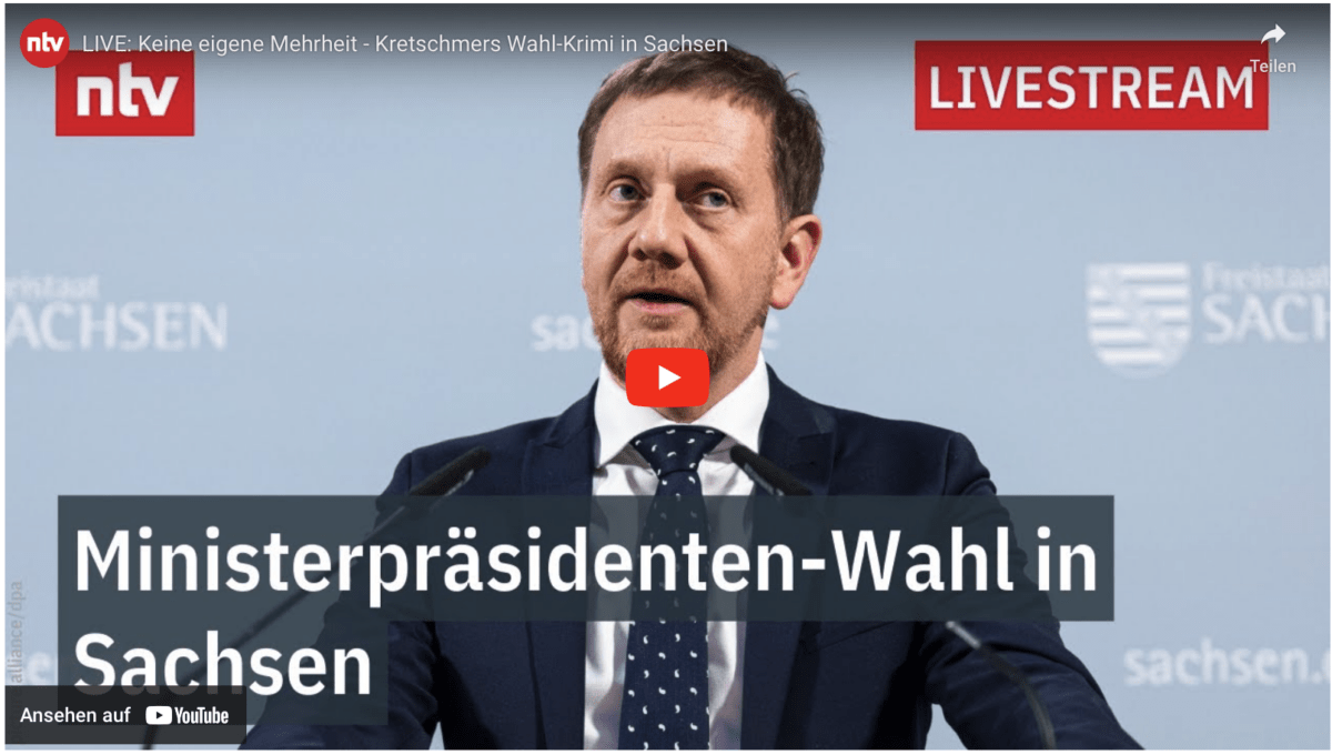 LIVE: Keine eigene Mehrheit – Kretschmers Wahl-Krimi in Sachsen