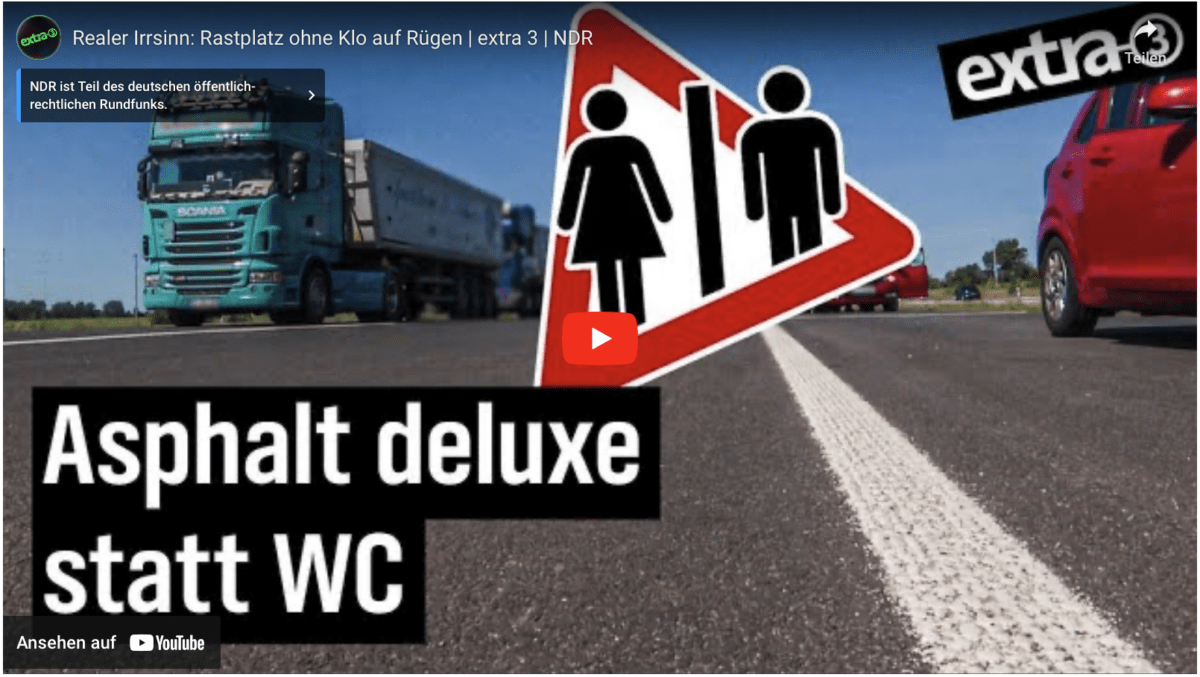 Realer Irrsinn: Rastplatz ohne Klo auf Rügen | extra 3 | NDR