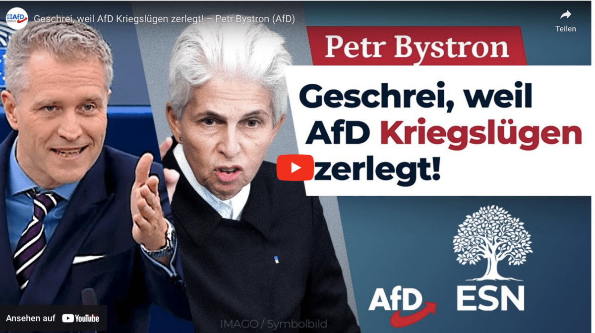 Geschrei, weil AfD Kriegslügen zerlegt! – Petr Bystron (AfD)