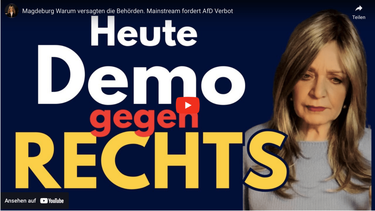 Magdeburg Warum versagten die Behörden. Mainstream fordert AfD Verbot