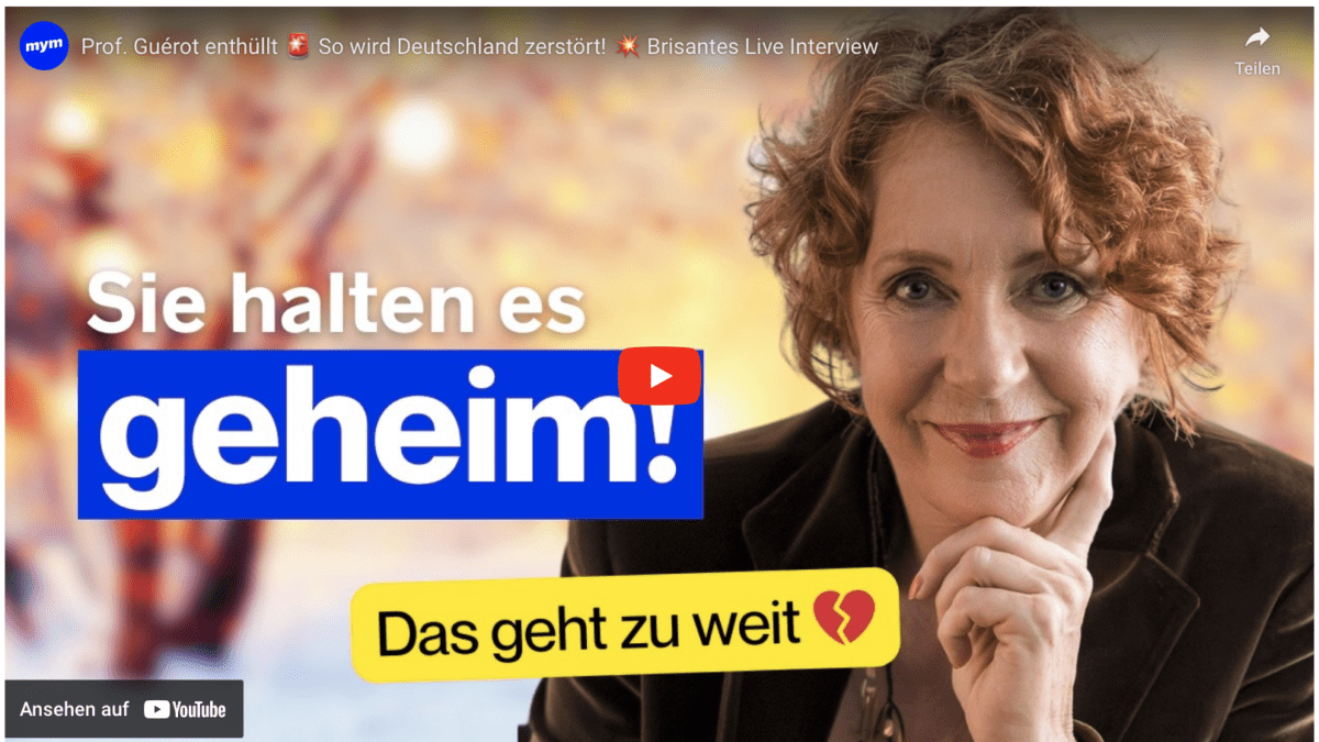 Prof. Guérot enthüllt  So wird Deutschland zerstört!  Brisantes Live Interview