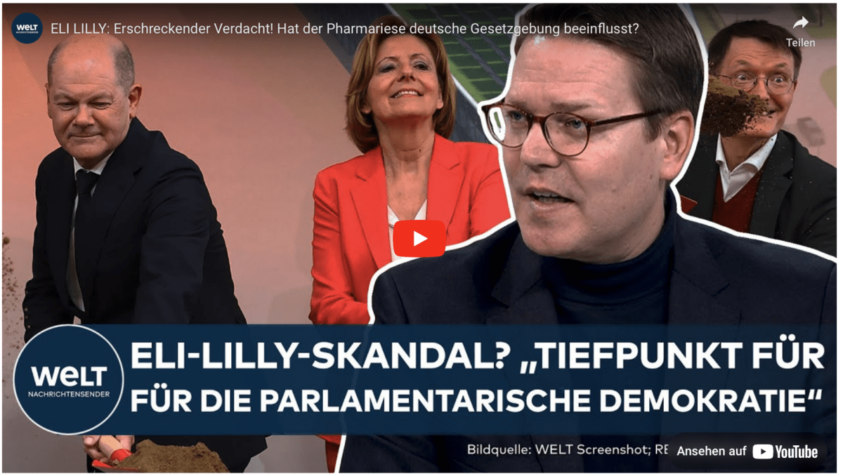 ELI LILLY: Erschreckender Verdacht! Hat der Pharmariese deutsche Gesetzgebung beeinflusst?