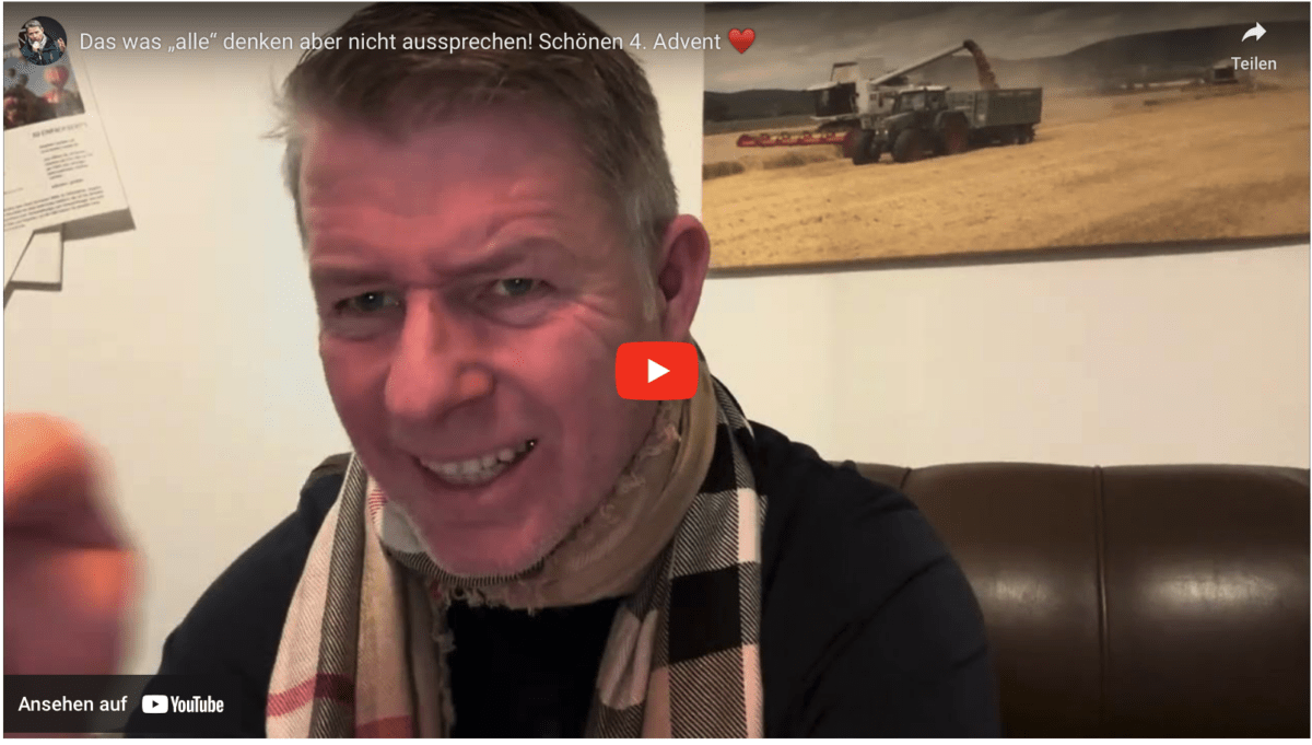 Das was „alle“ denken aber nicht aussprechen! Schönen 4. Advent 