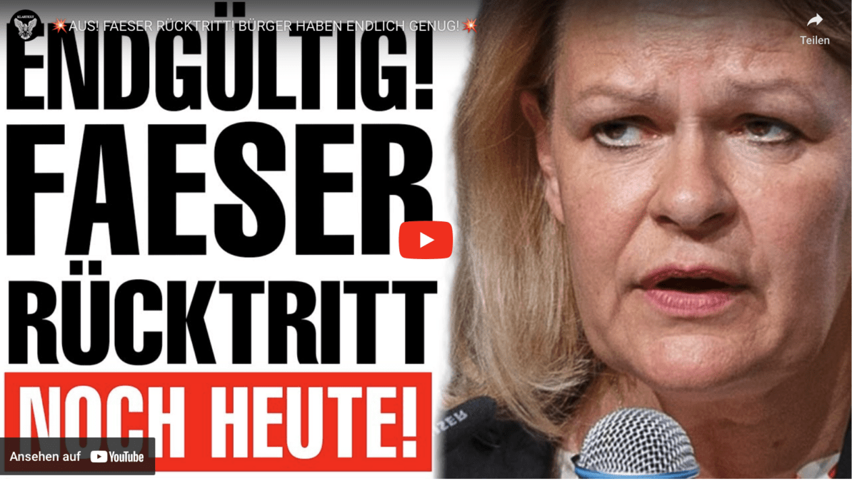 AUS! FAESER RÜCKTRITT! BÜRGER HABEN ENDLICH GENUG!