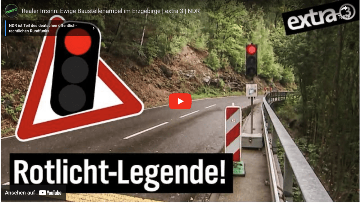 Realer Irrsinn: Ewige Baustellenampel im Erzgebirge | extra 3 | NDR