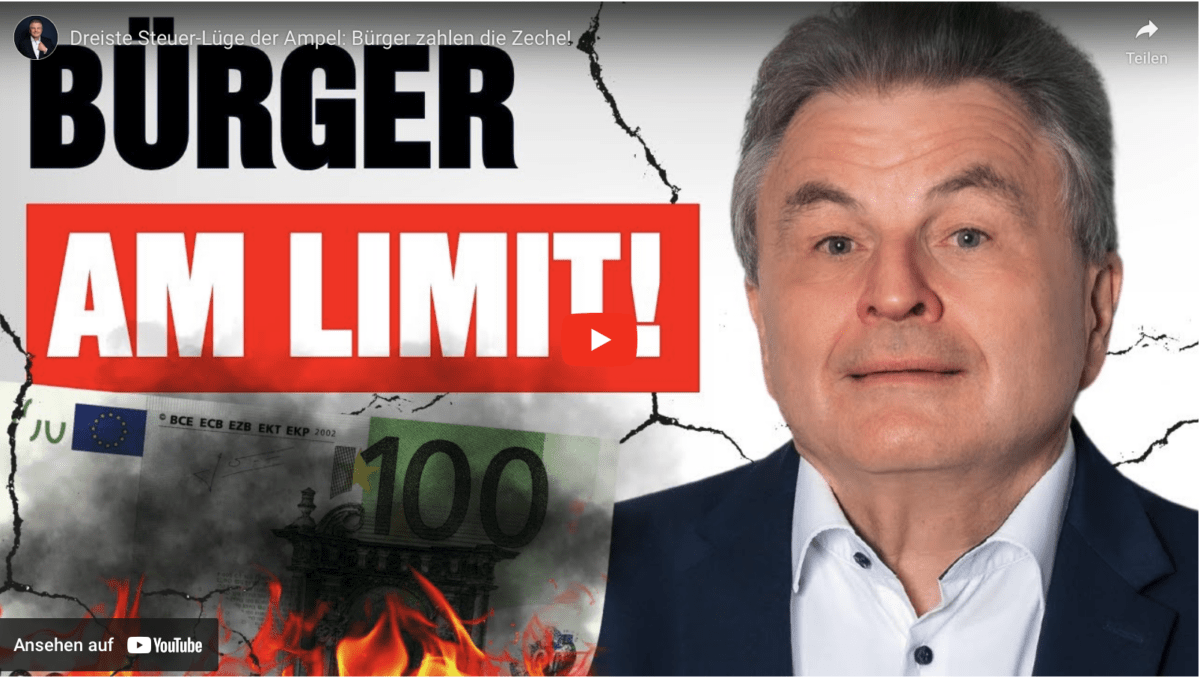 Dreiste Steuer-Lüge der Ampel: Bürger zahlen die Zeche!