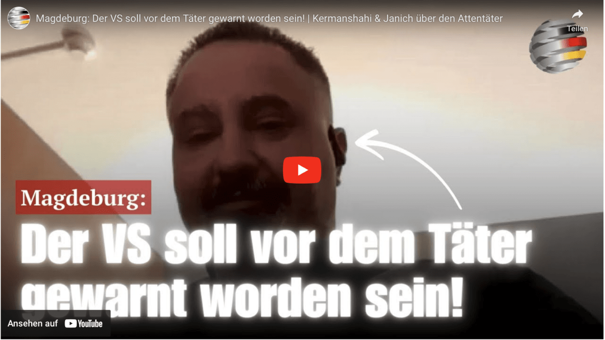 Magdeburg: Der VS soll vor dem Täter gewarnt worden sein! | Kermanshahi & Janich über den Attentäter