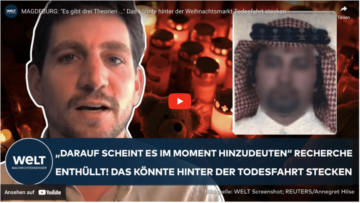 MAGDEBURG: „Es gibt drei Theorien …“ Das könnte hinter der Weihnachtsmarkt-Todesfahrt stecken