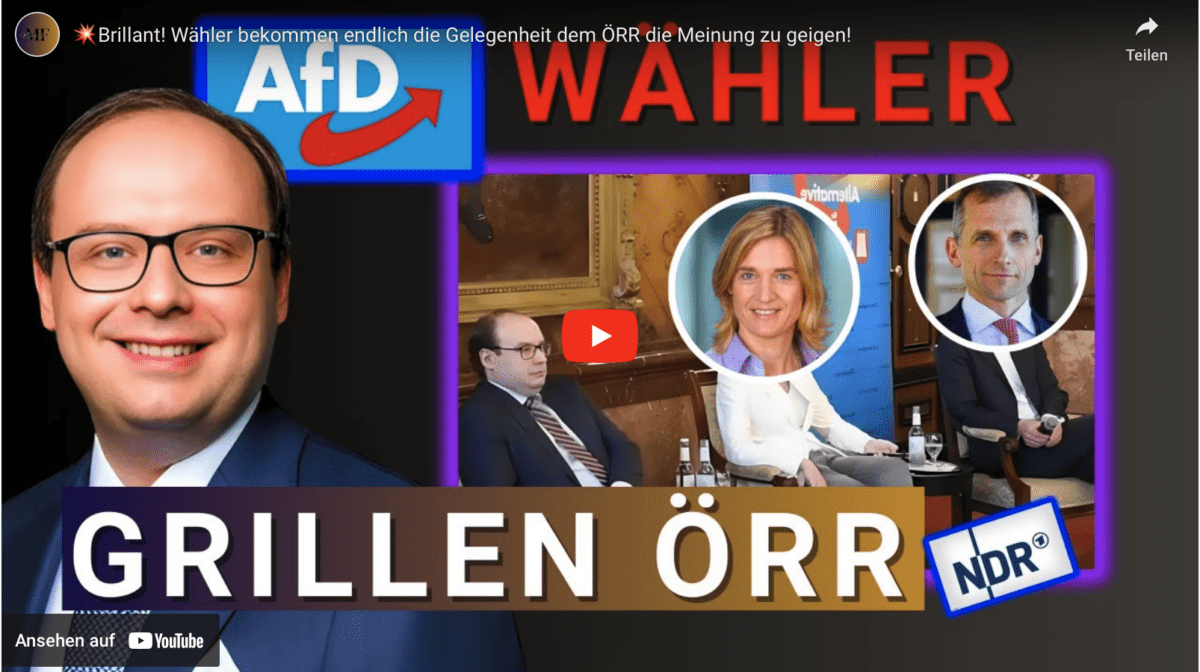 Brillant! Wähler bekommen endlich die Gelegenheit dem ÖRR die Meinung zu geigen!