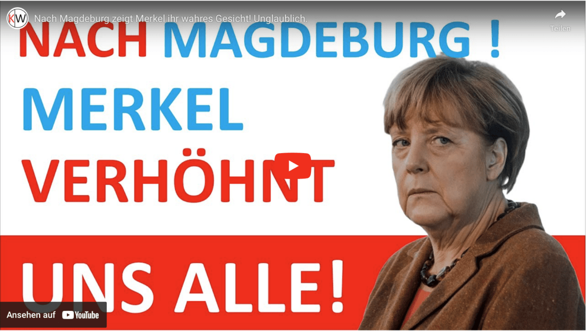 Nach Magdeburg zeigt Merkel ihr wahres Gesicht! Unglaublich.