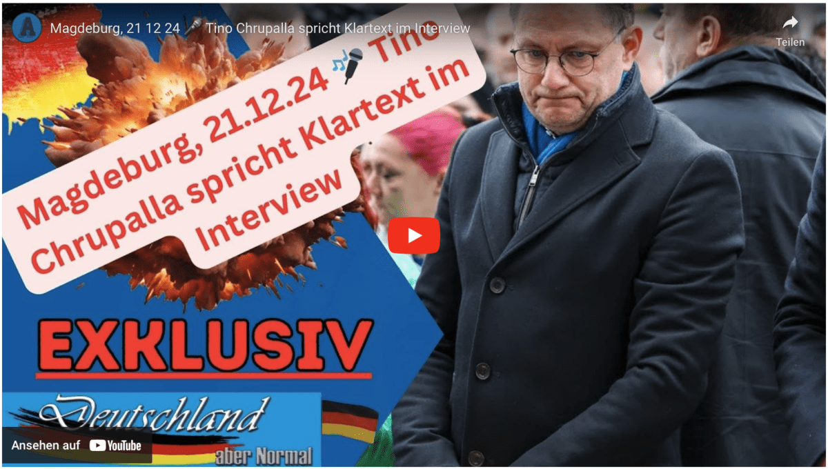 Magdeburg, 21 12 24  Tino Chrupalla spricht Klartext im Interview