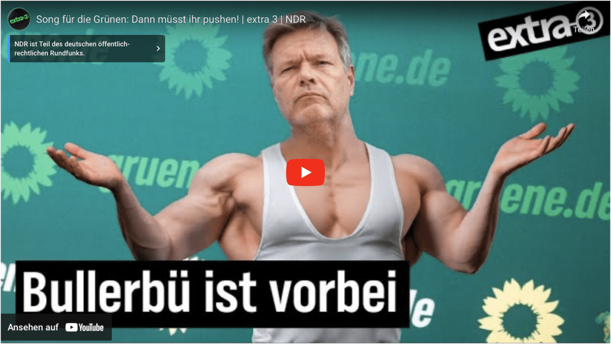 Song für die Grünen: Dann müsst ihr pushen! | extra 3 | NDR