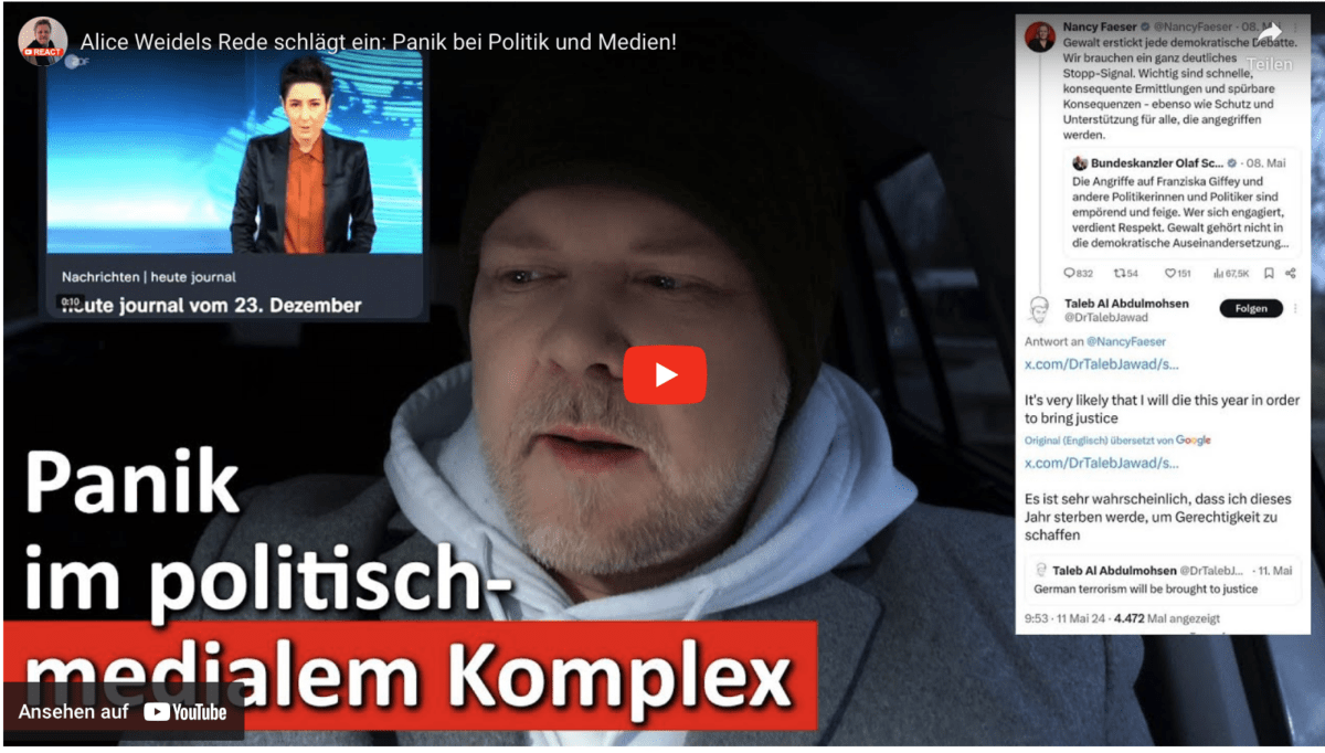 Alice Weidels Rede schlägt ein: Panik bei Politik und Medien!