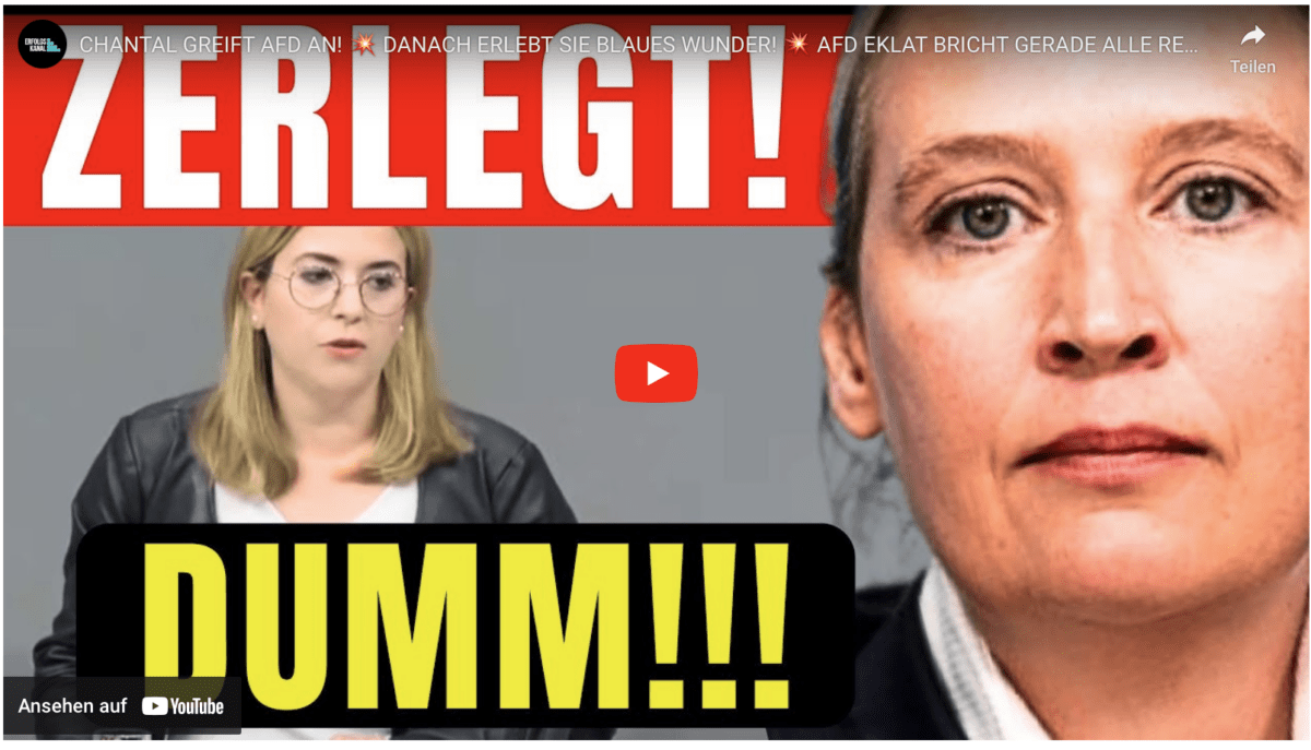 CHANTAL GREIFT AFD AN!  DANACH ERLEBT SIE BLAUES WUNDER!  AFD EKLAT BRICHT GERADE ALLE REKORDE!