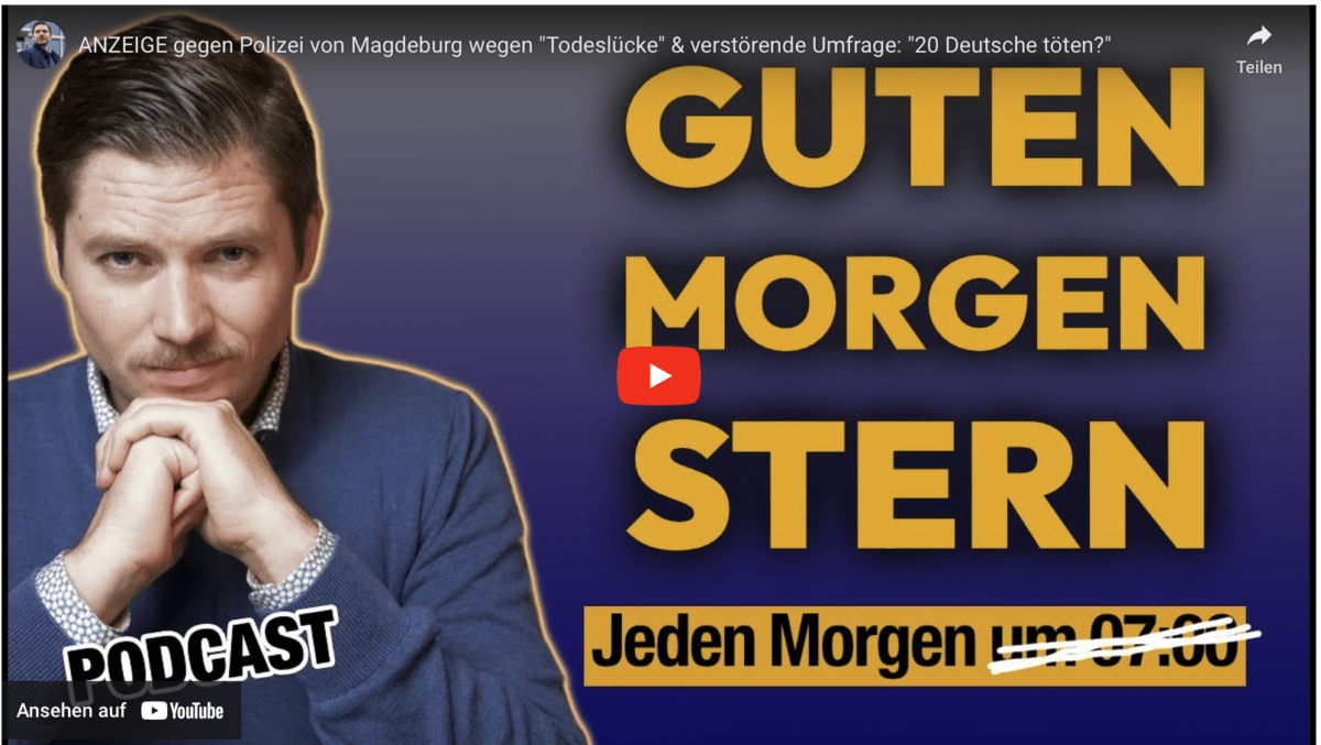 ANZEIGE gegen Polizei von Magdeburg wegen „Todeslücke“ & verstörende Umfrage: „20 Deutsche töten?“