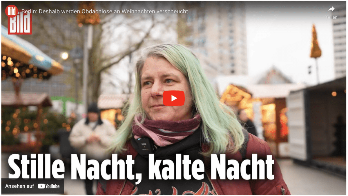 Berlin: Deshalb werden Obdachlose an Weihnachten verscheucht