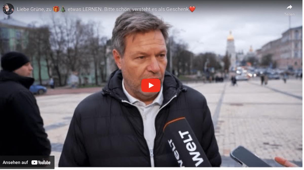 Liebe Grüne, zu etwas LERNEN. Bitte schön, versteht es als Geschenk