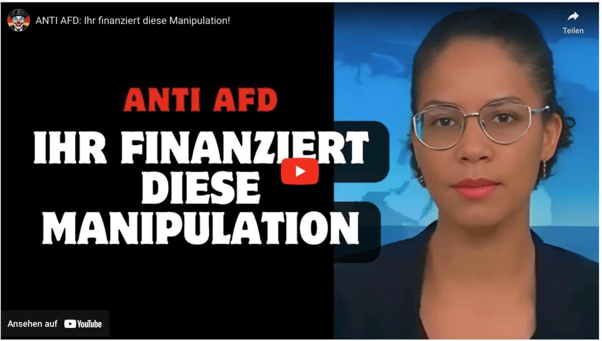 ANTI AFD: Ihr finanziert diese Manipulation!