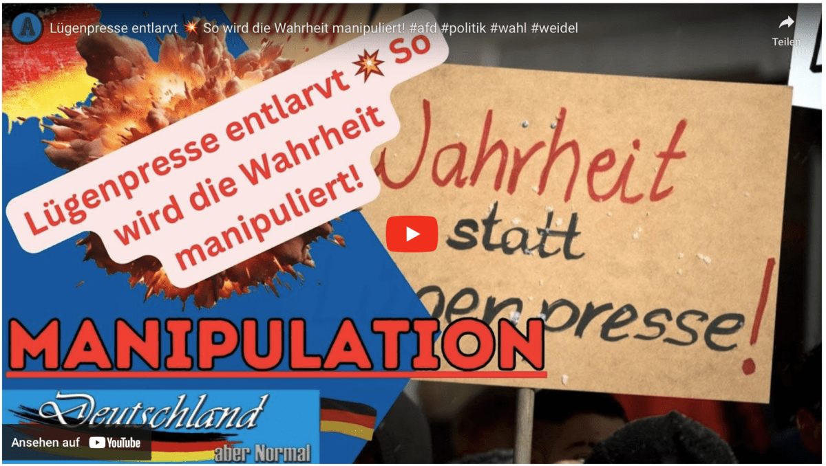 Lügenpresse entlarvt  So wird die Wahrheit manipuliert! #afd #politik #wahl #weidel