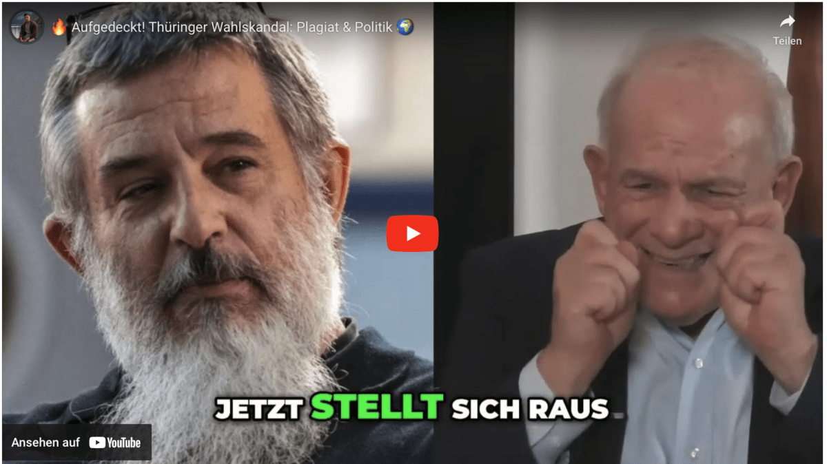 Aufgedeckt! Thüringer Wahlskandal: Plagiat & Politik