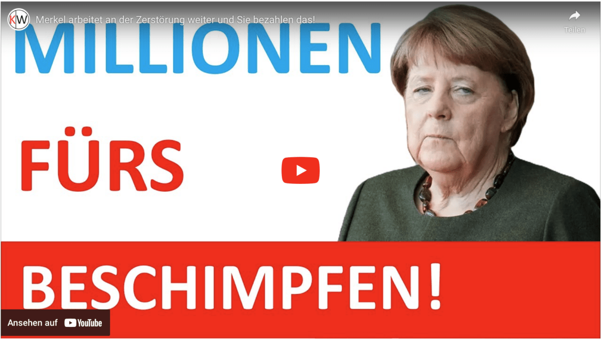 Merkel arbeitet an der Zerstörung weiter und Sie bezahlen das!