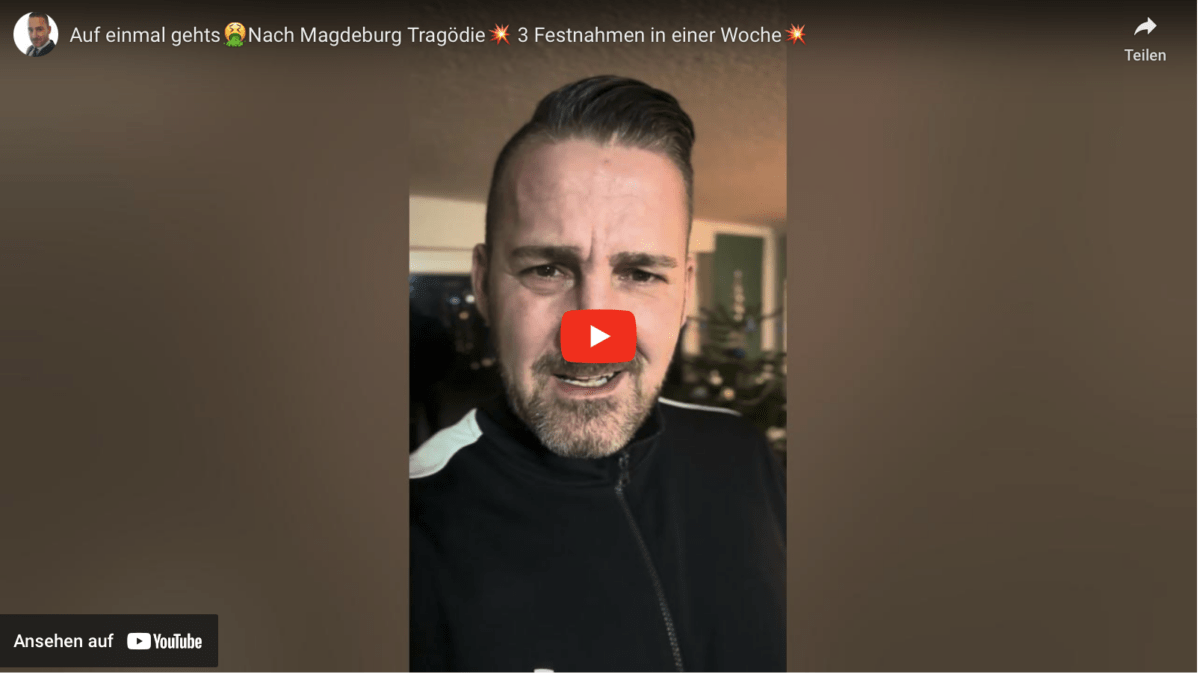Auf einmal gehts Nach Magdeburg Tragödie 3 Festnahmen in einer Woche!