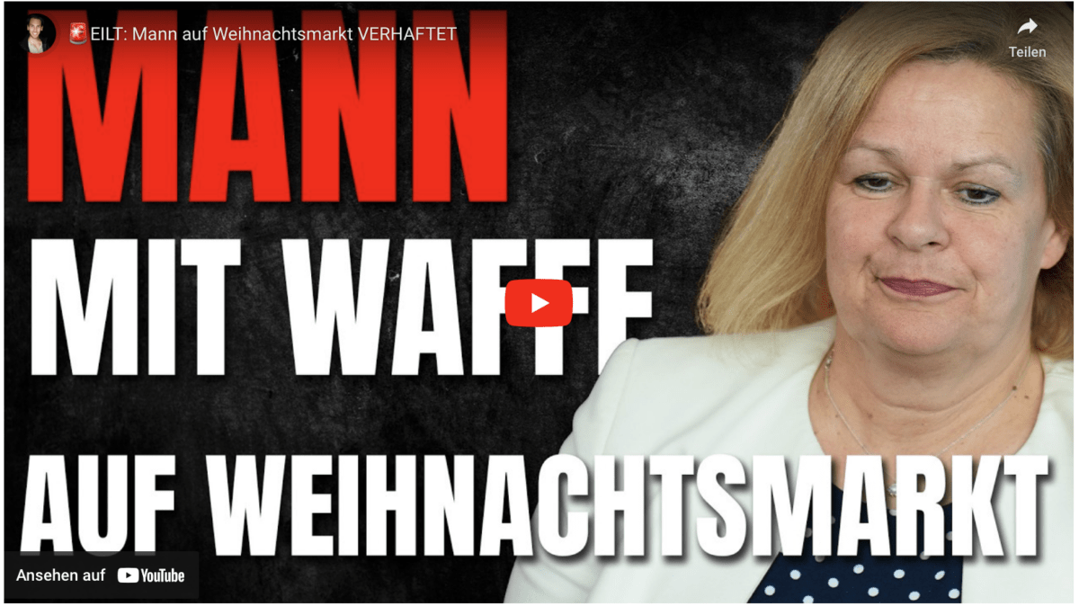 EILT: Mann auf Weihnachtsmarkt VERHAFTET