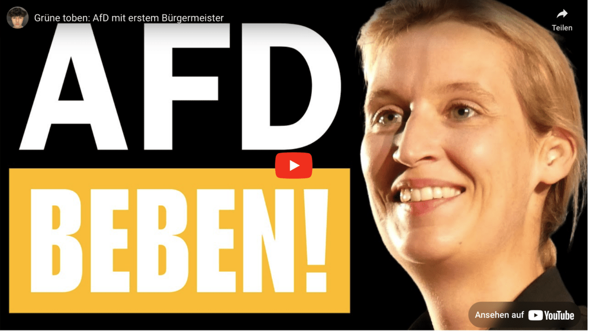 Grüne toben: AfD mit erstem Bürgermeister
